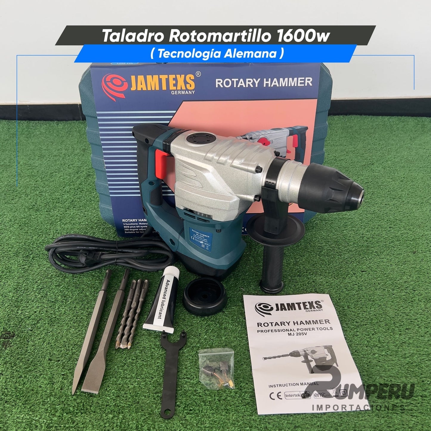 Martello Demolitore Rotativo Professionale JAMTEX 1600W